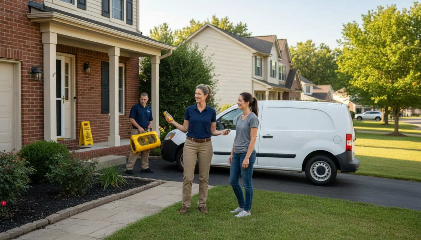 Residential water damage restoration in Grantham, PA